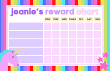  Unicorn Reward Chart