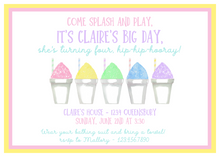  Snowcone Invitation