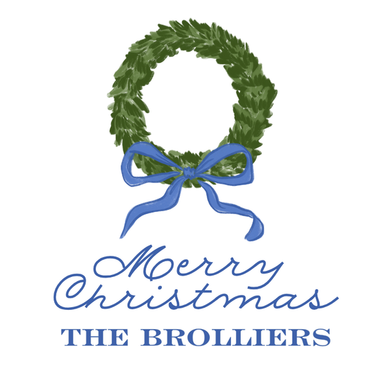 Bow Wreath Holiday Gift Tag