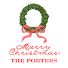 Bow Wreath Holiday Gift Tag